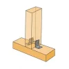 Équerres renforcées CLASSIQUES asymétriques pour le BOIS et le BETON - Réf. E6/2.5