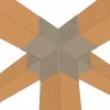 Utilisation pratique du connecteur SUNDIY Gris Taupe RAL 7006 90mm à 5 directions - Forme +