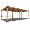Utilisation du connecteur SUNDIY Corten RAL 8011 - 120mm à 4 directions en forme de T