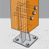 Pieds de poteau en âme avec platine - Réf. PPSDT230
