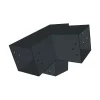 Aperçu du connecteur SUNDIY pente 20° Anthracite RAL 7016 - 120mm à 3 directions - Forme L2