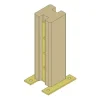 Vis pour lames de terrasse bois, tête fraisée, inox A4, D5 L80 - Réf. 47209
