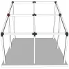 Emplacement du connecteur SUNDIY 120 mm, à 4 directions, forme T2, avec une pente de 20°, coloris Anthracite RAL 7016, sur une pergola