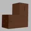 Connecteur 120mm à 3 directions - Forme L