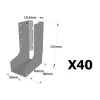 Sabots à ailes intérieures, gamme SAI CLASSIQUE (épaisseur 2mm) - Réf. SAIL300/38/2_40
