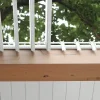 Zoom sur les lames fixées sur mécanismes SUNDIY 20 mm en aluminium coloris RAL 9010