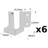 Sabots à ailes extérieures, gamme SAE CLASSIQUE (épaisseur 2mm, profondeur 84mm) - Réf. SAEL300/76/2_6