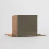 Support de poteau SUNDIY Gris Taupe RAL 7006 - Série 90mm