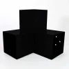 Connecteur SUNDIY Noir mat RAL 9005 - 90mm à 3 directions - Forme L