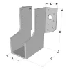 Grands sabots à ailes extérieures, gamme GLE ECONOMIQUE (développé 300mm, épaisseur 4mm, profondeur 90mm) - Réf. GLE300/4X