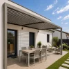 Lame XL aluminium 29mm, longueur 2m35, RAL7006 structuré GRIS BEIGE
