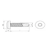 Grands sabots à ailes extérieures, gamme GSE CLASSIQUE (développé 540mm, épaisseur 4mm, profondeur 110mm) - Réf. GSE540/140/4
