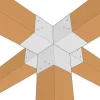 Connecteur 120mm à 5 directions - Forme +