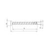 Vis HECO MULTI-MONTI-plus F - tête fraisée D6 x L50 - Réf. 48495