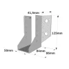 Sabots à ailes extérieures, gamme SAE CLASSIQUE (épaisseur 2mm, profondeur 84mm) - Réf. SAE300/50/2