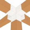 Utilisation pratique du connecteur SUNDIY blanc RAL 9010 90mm à 5 directions - Forme +