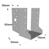 Sabots à ailes extérieures, gamme SBE ECONOMIQUE (épaisseur 1,5mm, profondeur 55mm) - Réf. SBE70/95_45