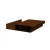 Echantillon d'une lame en aluminium pour pergola bioclimatique coloris marron effet corten