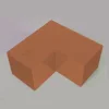 Aperçu réel du connecteur SUNDIY Oxyde de Mars RAL8011 - 120mm Forme L à 2 directions