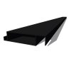 Lame XL aluminium 27mm, longueur 3m, RAL9005 structuré NOIR MAT