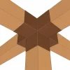 Utilisation pratique du connecteur SUNDIY Corten RAL 8011 90mm à 5 directions - Forme +