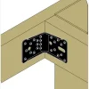 Equerre hypers RENFORCEES pour les larges sections de bois sur support BOIS - 90x100x100mm - Réf. ABR100PB