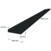 Dimensions des lames aluminium RAL9005