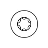 HECO-FIX-plus, tête ronde, T-Drive, filet total, zingué blanc, A2K, revêtement lubrifié, Dim. 3.0x20mm - Réf. 20835
