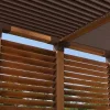 Mise en situation du connecteur SUNDIY Corten RAL 8011 90mm à 4 directions - Forme T