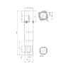 Rallonge pour vis de fondation 76×3.6mm - Réf. 55202