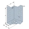 Équerre réglable pour dalle bois - Fixation poutre bois de hauteur 235 à 310mm - Réf. ABF230
