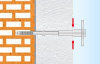 La collerette de coupe atteint le niveau de l’isolation