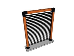 Brise-vue bois et alu