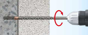 Percer l’isolant et le substrat