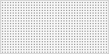 Blanc signalisation perforé <br> RAL 9016