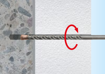 Percer l’isolant et le substrat