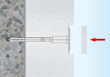 Poser les disques en polystyrène