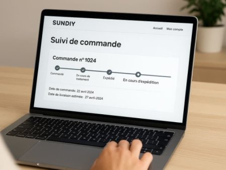 Suivre l'avancement de ma commande